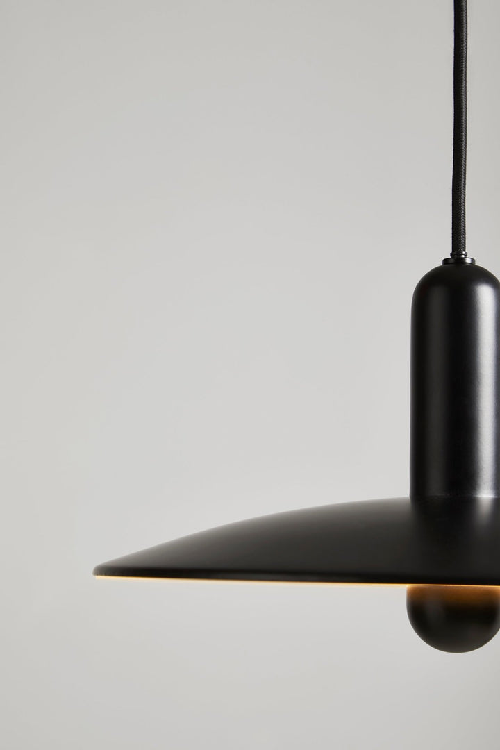 LU Pendant - Woud - Pendants - Large + Black - HORNE