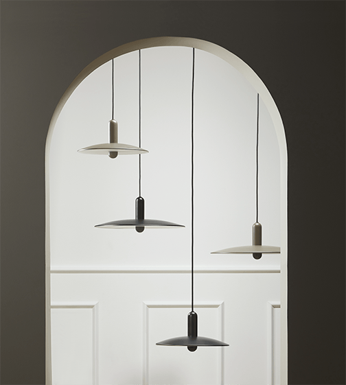 LU Pendant - Woud - Pendants - Large + Black - HORNE