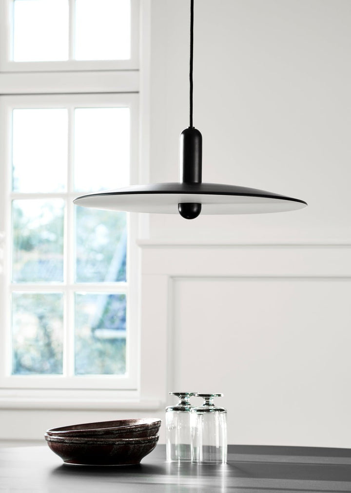 LU Pendant - Woud - Pendants - Large + Black - HORNE