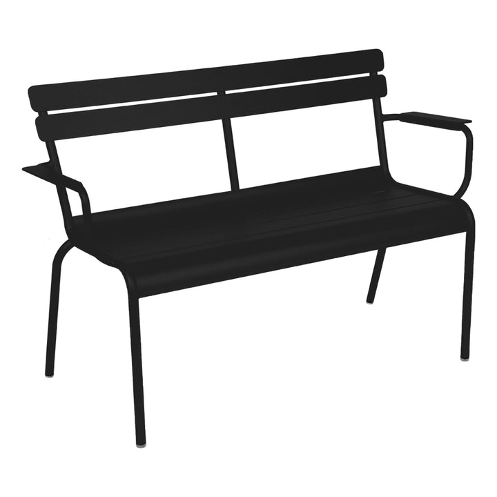 Luxembourg 2 - Seater Garden Bench - Fermob - Outdoor Furniture - Liquorice - HORNE