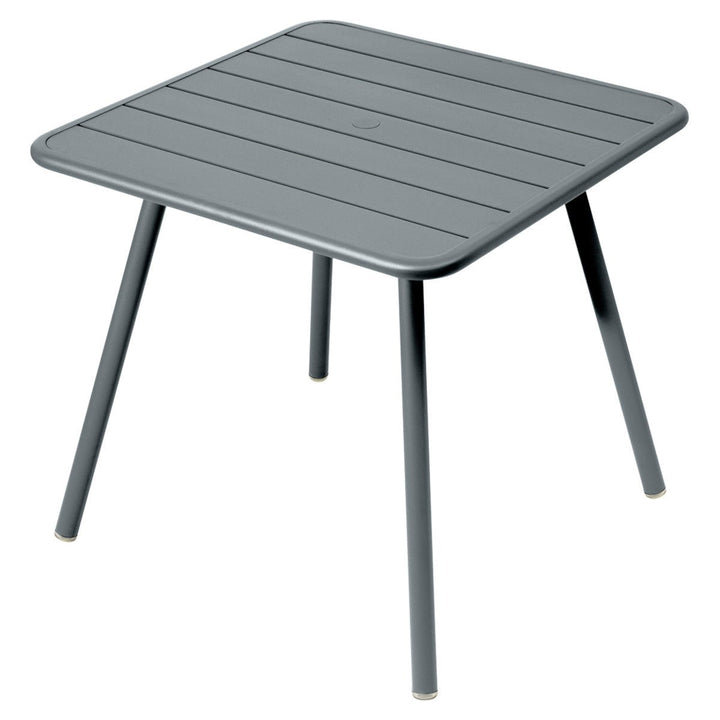 Luxembourg 4 Leg Square Table - 32" x 32" - Fermob - Outdoor Furniture - Storm Grey - HORNE