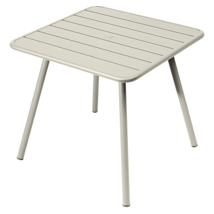 Luxembourg 4 Leg Square Table - 32" x 32" - Fermob - Outdoor Furniture - Clay Grey - HORNE