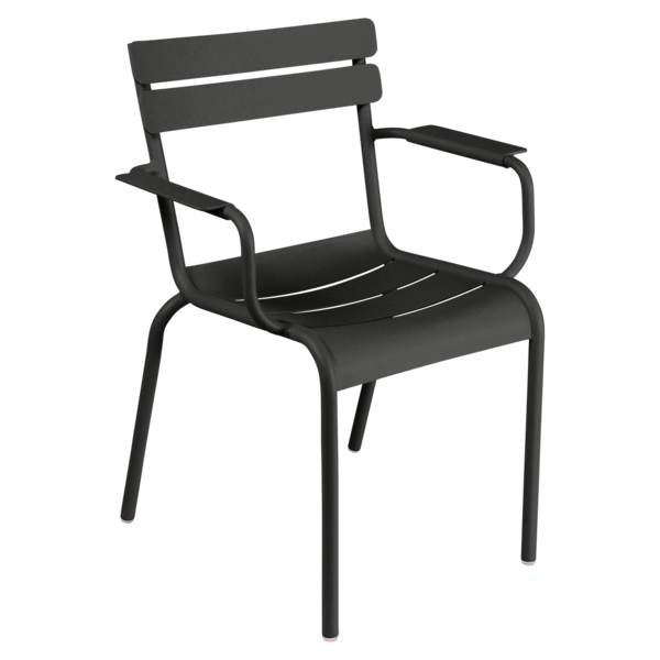 Luxembourg Arm Chair - Set of 4 - Fermob - Outdoor Furniture - Liquorice - HORNE