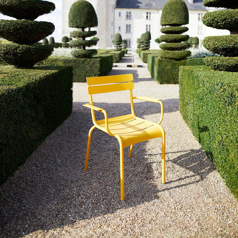 Luxembourg Arm Chair - Set of 4 - Fermob - Outdoor Furniture - Acapulco Blue - HORNE