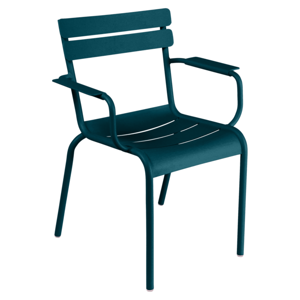 Luxembourg Arm Chair - Set of 4 - Fermob - Outdoor Furniture - Acapulco Blue - HORNE