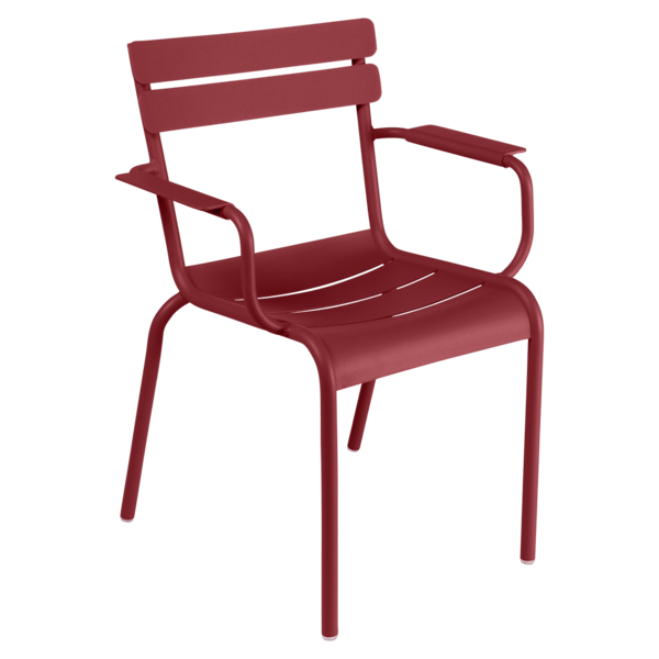 Luxembourg Arm Chair - Set of 4 - Fermob - Outdoor Furniture - Chili Red - HORNE