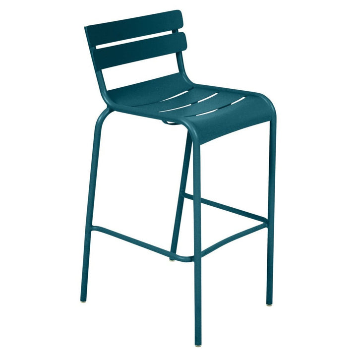 Luxembourg Bar Stool - Set of 2 - Fermob - Outdoor Furniture - Acapulco Blue - HORNE