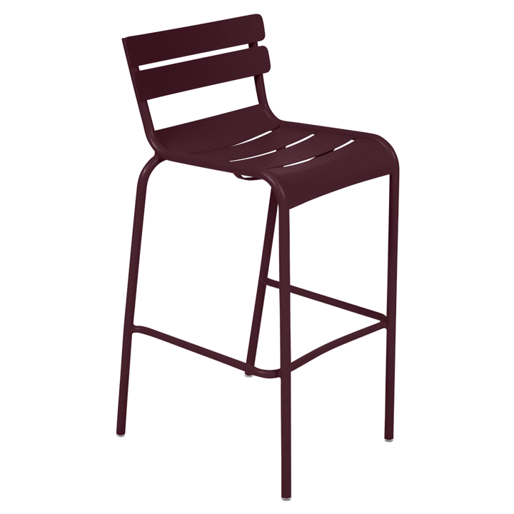 Luxembourg Bar Stool - Set of 2 - Fermob - Outdoor Furniture - Black Cherry - HORNE