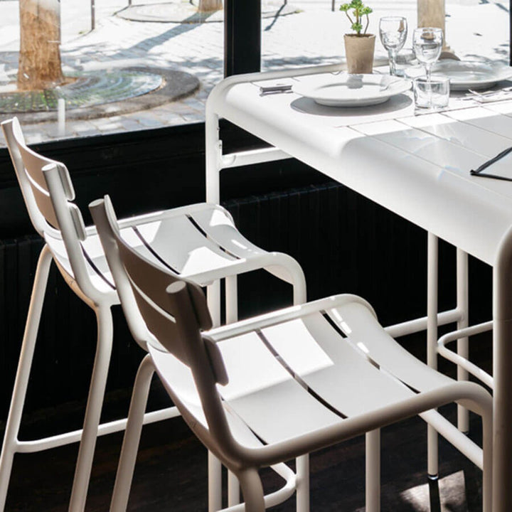 Luxembourg Bar Stool - Set of 2 - Fermob - Outdoor Furniture - Lapilli Grey - HORNE