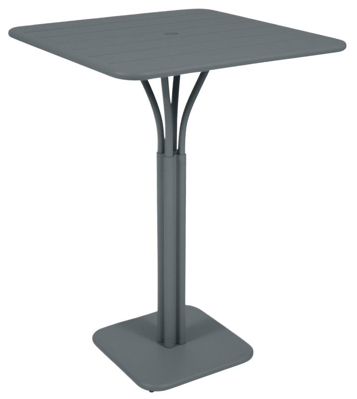 Luxembourg High Pedestal Table 32" x 32" - Fermob - Outdoor Furniture - Storm Grey - HORNE