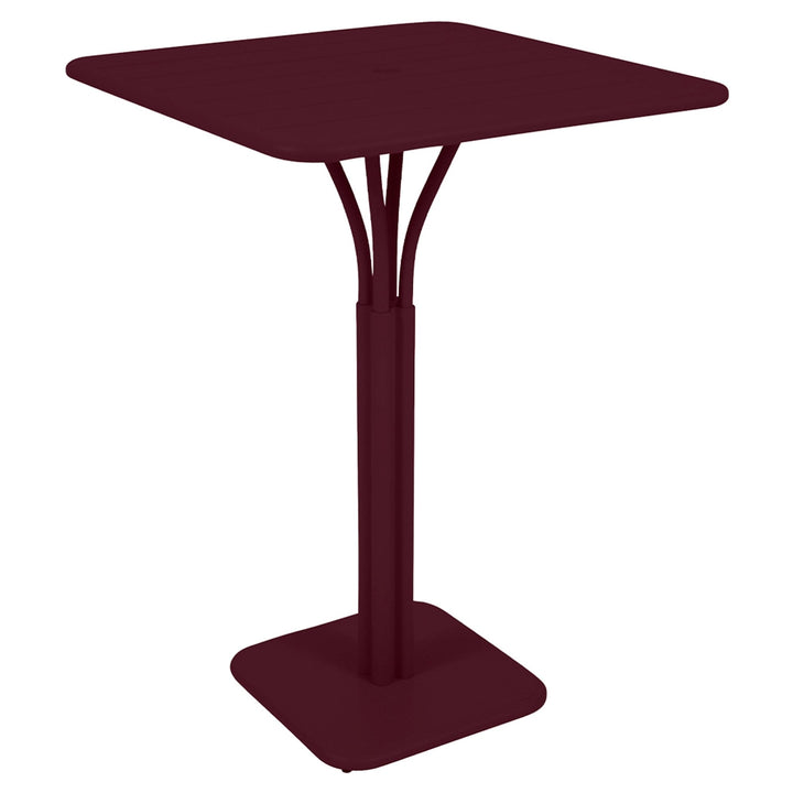Luxembourg High Pedestal Table 32" x 32" - Fermob - Outdoor Furniture - Black Cherry - HORNE