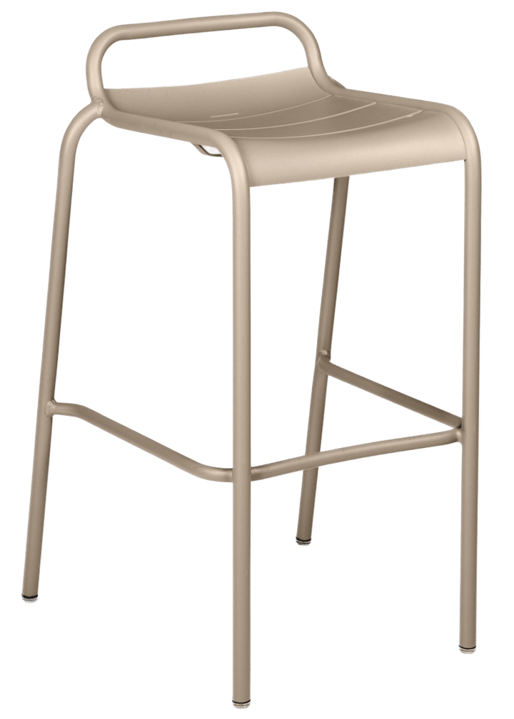 Luxembourg High Stool with Low Back - Set of 2 - Fermob - Outdoor Furniture - Nutmeg - HORNE
