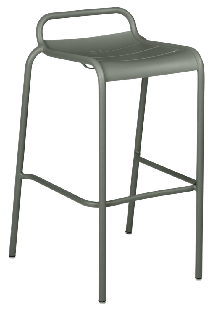 Luxembourg High Stool with Low Back - Set of 2 - Fermob - Outdoor Furniture - Rosemary - HORNE