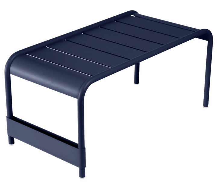 Luxembourg Large Low Table 34" x 17" - Fermob - Outdoor Furniture - Deep Blue - HORNE