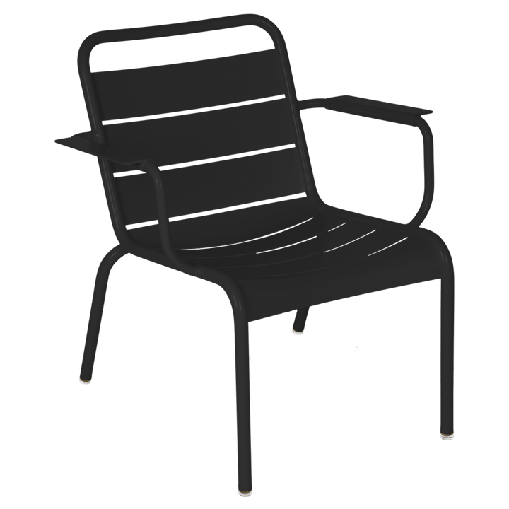 Luxembourg Lounge Armchair - Set of 2 - Fermob - Outdoor Furniture - Liquorice - HORNE