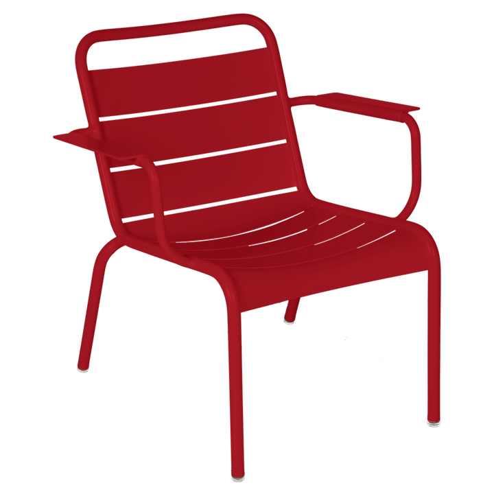 Luxembourg Lounge Armchair - Set of 2 - Fermob - Outdoor Furniture - Chili Red - HORNE