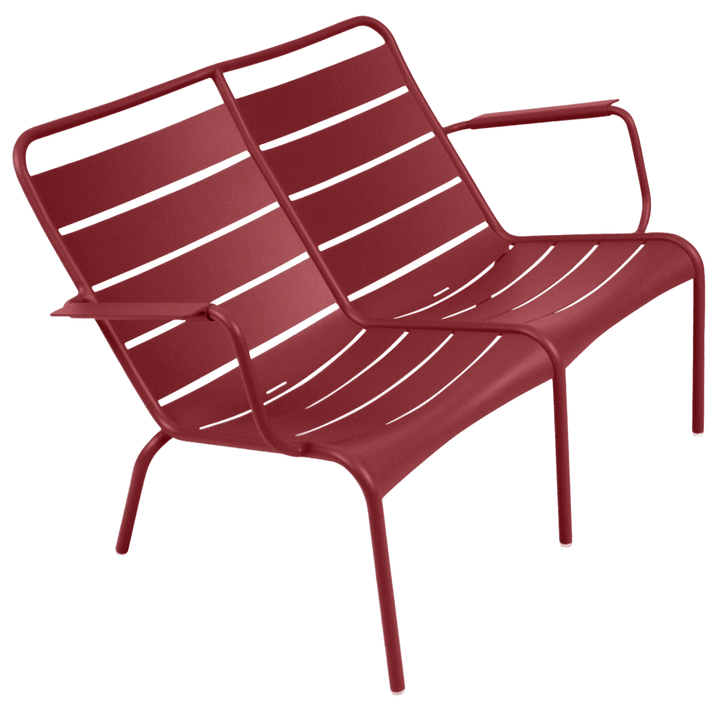 Luxembourg Low Armchair Duo - Fermob - Outdoor Furniture - Chili Red - HORNE