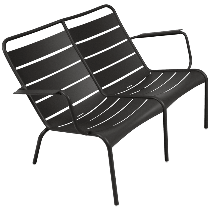 Luxembourg Low Armchair Duo - Fermob - Outdoor Furniture - Liquorice - HORNE