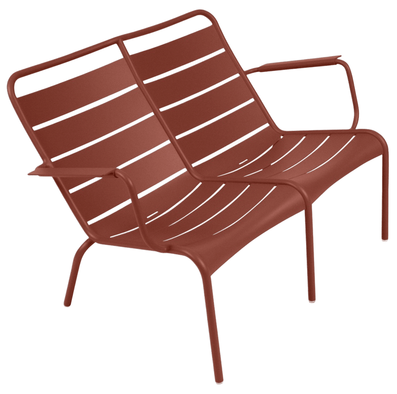Luxembourg Low Armchair Duo - Fermob - Outdoor Furniture - Black Cherry - HORNE