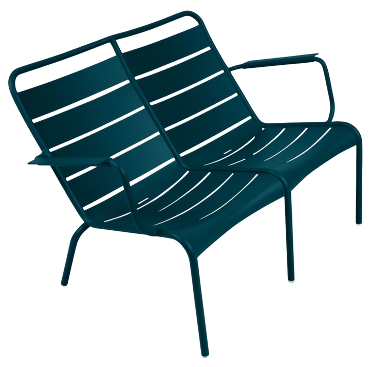 Luxembourg Low Armchair Duo - Fermob - Outdoor Furniture - Acapulco Blue - HORNE