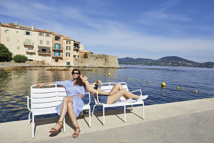 Luxembourg Low Armchair Duo - Fermob - Outdoor Furniture - Lapilli Grey - HORNE