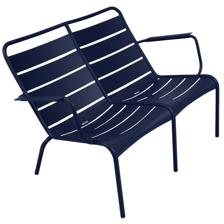 Luxembourg Low Armchair Duo - Fermob - Outdoor Furniture - Deep Blue - HORNE