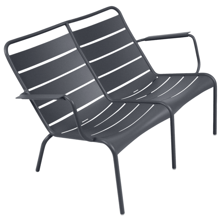 Luxembourg Low Armchair Duo - Fermob - Outdoor Furniture - Anthracite - HORNE