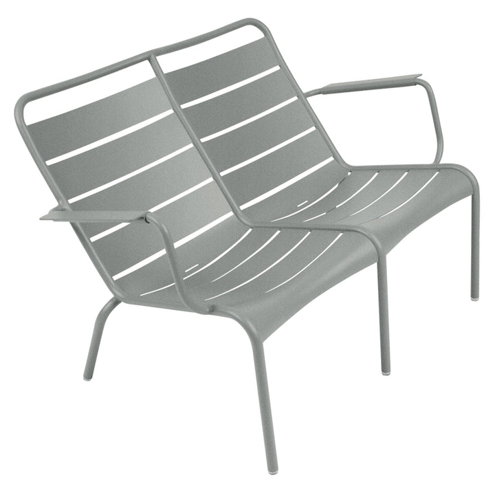 Luxembourg Low Armchair Duo - Fermob - Outdoor Furniture - Lapilli Grey - HORNE
