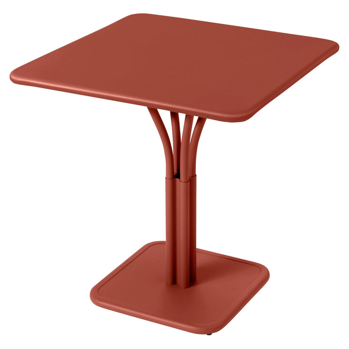 Luxembourg Pedestal Table 28" x 28" - Fermob - Outdoor Furniture - Red Ochre - HORNE