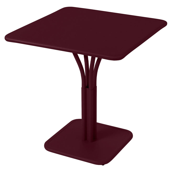 Luxembourg Pedestal Table 28" x 28" - Fermob - Outdoor Furniture - Black Cherry - HORNE