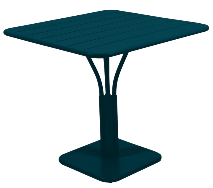 Luxembourg Pedestal Table 31" x 31" - Fermob - Outdoor Furniture - Acapulco Blue - HORNE