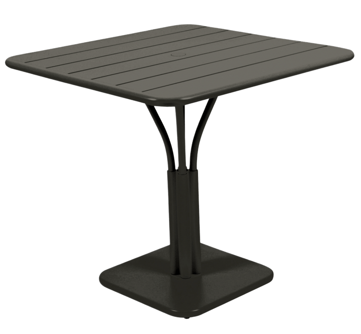 Luxembourg Pedestal Table 31" x 31" - Fermob - Outdoor Furniture - Liquorice - HORNE