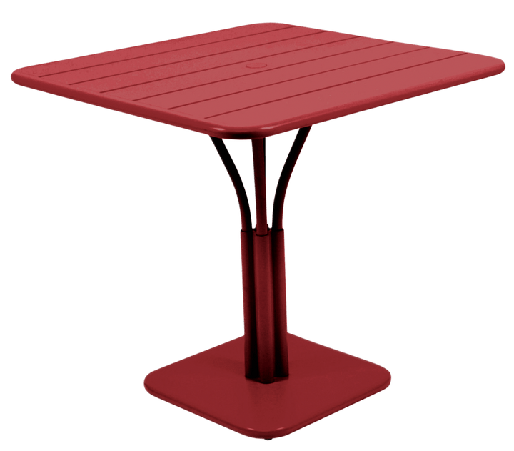 Luxembourg Pedestal Table 31" x 31" - Fermob - Outdoor Furniture - Chili Red - HORNE