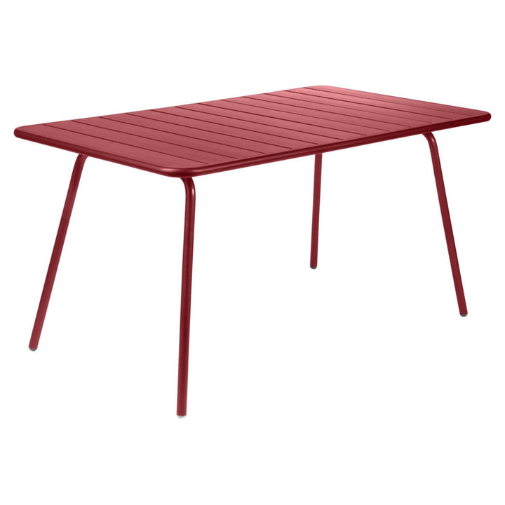 Luxembourg Rectangular Table - 56" x 31" - Fermob - Outdoor Furniture - Chili Red - HORNE