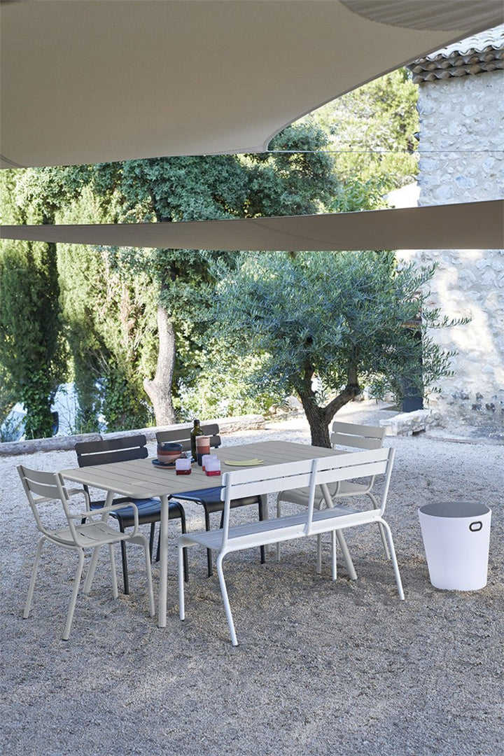 Luxembourg Rectangular Table - 65" x 39" - Fermob - Outdoor Furniture - Lapilli Grey - HORNE