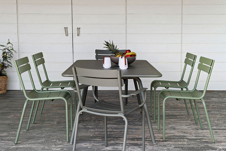 Luxembourg Rectangular Table - 65" x 39" - Fermob - Outdoor Furniture - Lapilli Grey - HORNE