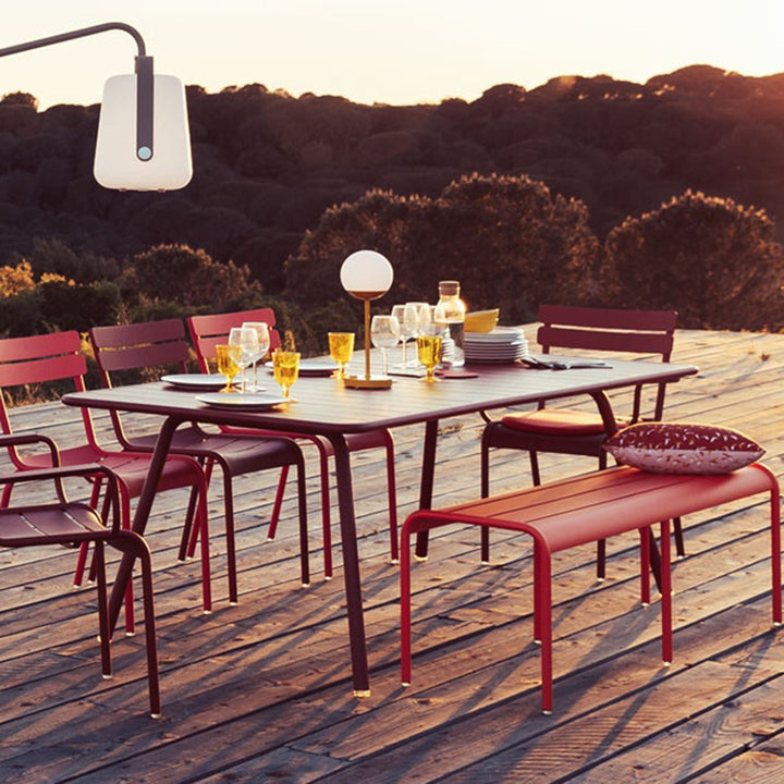 Luxembourg Rectangular Table - 81" x 39" - Fermob - Outdoor Furniture - Lapilli Grey - HORNE