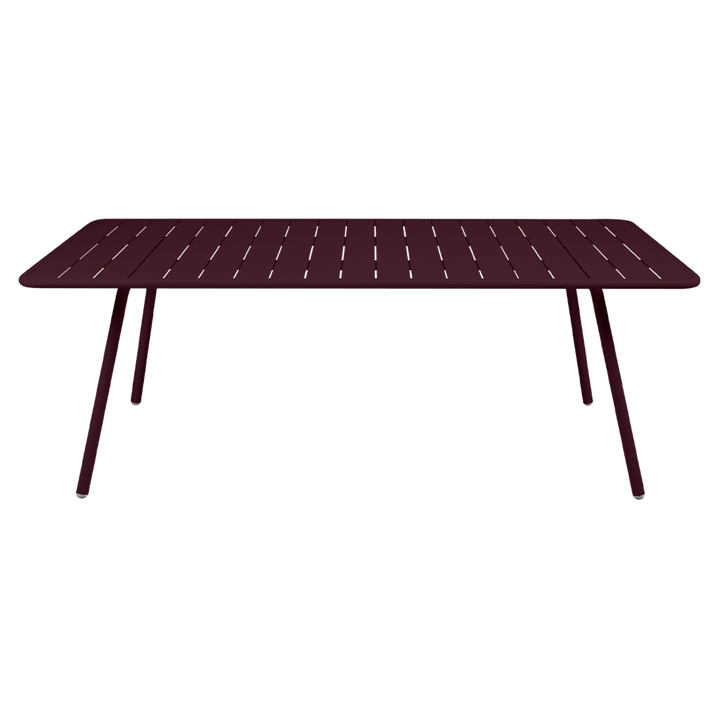 Luxembourg Rectangular Table - 81" x 39" - Fermob - Outdoor Furniture - Black Cherry - HORNE