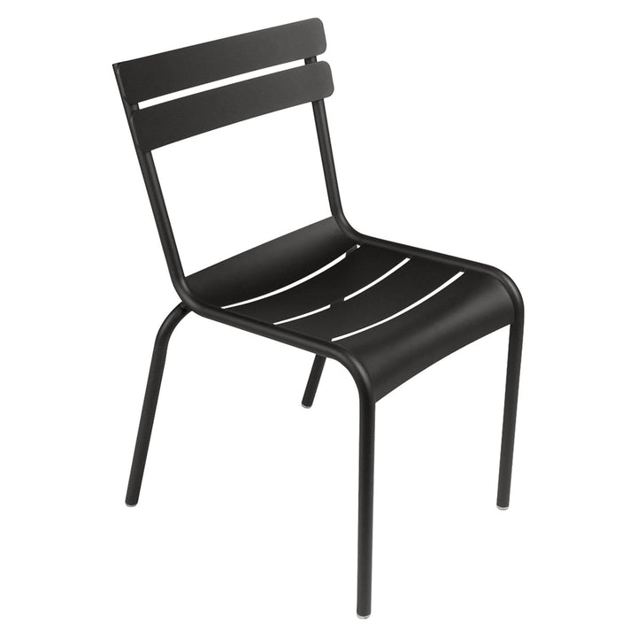 Luxembourg Stacking Side Chair - Set of 4 - Fermob - Outdoor Furniture - Liquorice - HORNE