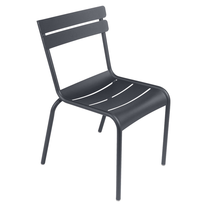Luxembourg Stacking Side Chair - Set of 4 - Fermob - Outdoor Furniture - Acapulco Blue - HORNE