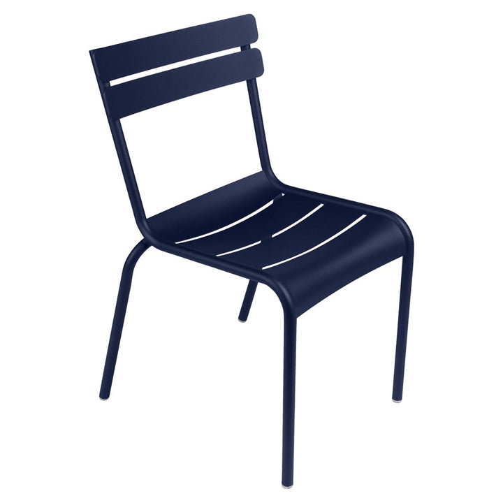 Luxembourg Stacking Side Chair - Set of 4 - Fermob - Outdoor Furniture - Deep Blue - HORNE