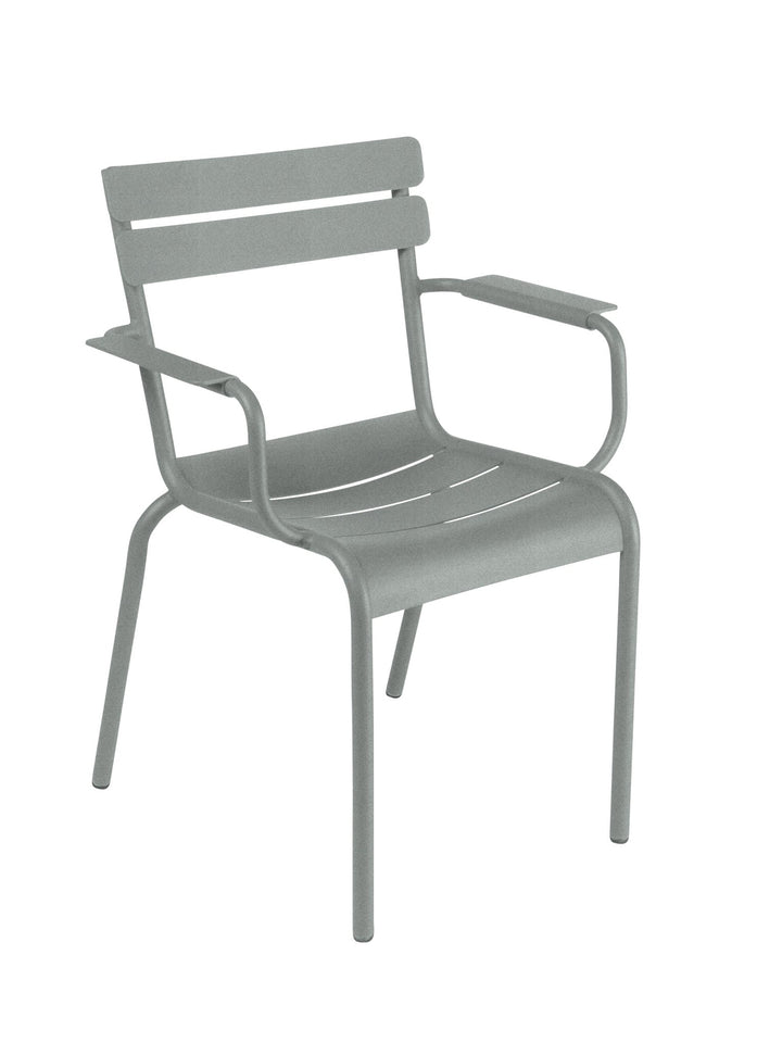 Luxembourg Steel Armchair - Set of 2 - Fermob - Outdoor Furniture - Lapilli Grey - HORNE