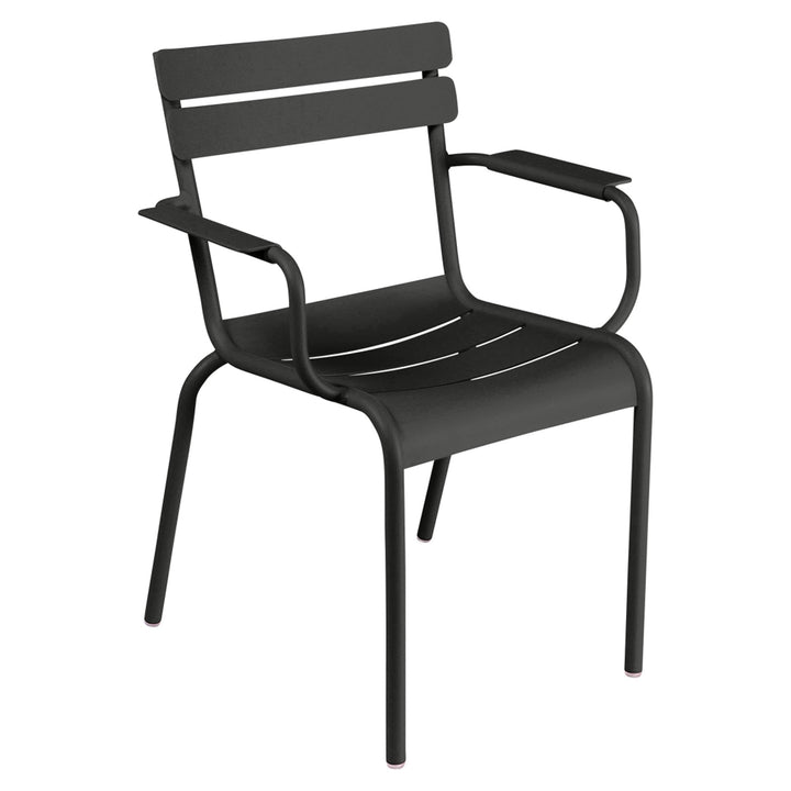 Luxembourg Steel Armchair - Set of 2 - Fermob - Outdoor Furniture - Liquorice - HORNE
