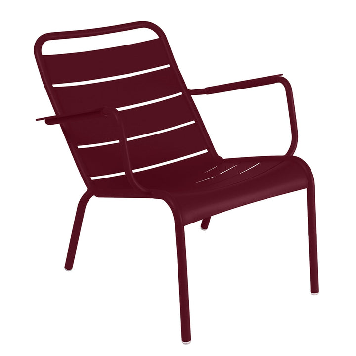 Luxembourg Steel Low Armchair - Fermob - Outdoor Furniture - Black Cherry - HORNE