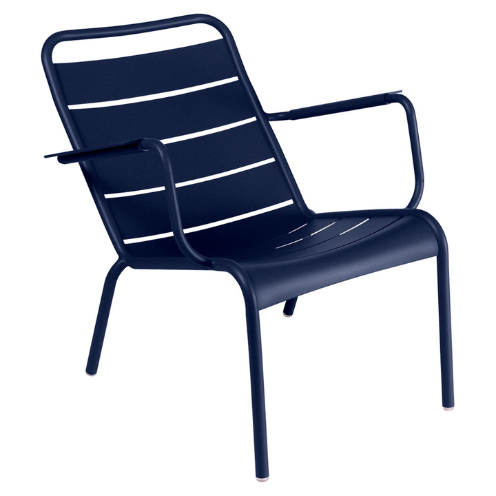 Luxembourg Steel Low Armchair - Fermob - Outdoor Furniture - Deep Blue - HORNE