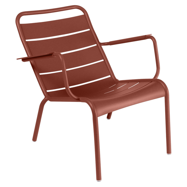 Luxembourg Steel Low Armchair - Fermob - Outdoor Furniture - Red Ochre - HORNE