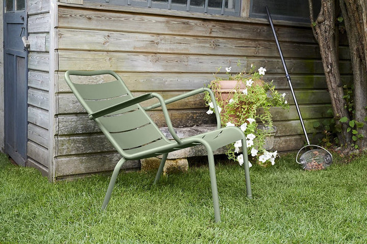Luxembourg Steel Low Armchair - Fermob - Outdoor Furniture - Willow Green - HORNE