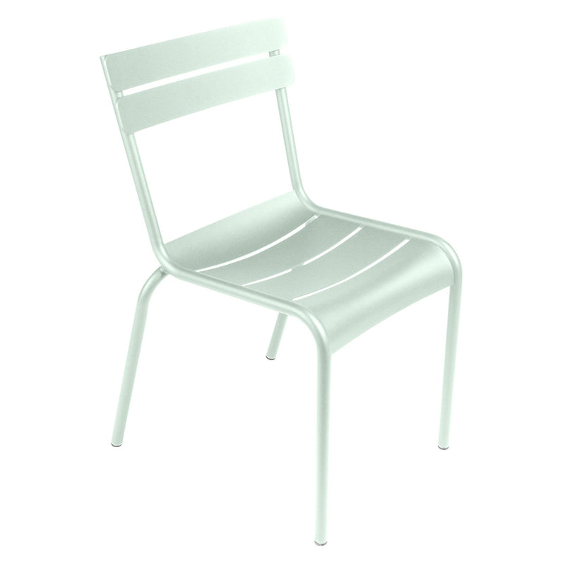 Luxembourg Steel Side Chair - Set of 2 - Fermob - Outdoor Furniture - Acapulco Blue - HORNE