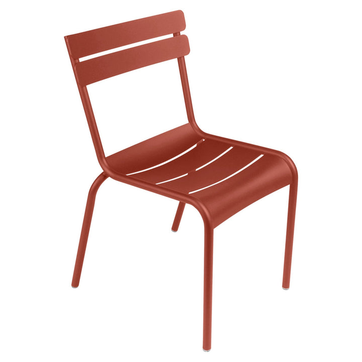 Luxembourg Steel Side Chair - Set of 2 - Fermob - Outdoor Furniture - Red Ochre - HORNE
