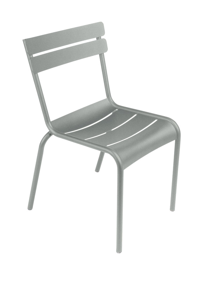 Luxembourg Steel Side Chair - Set of 2 - Fermob - Outdoor Furniture - Lapilli Grey - HORNE